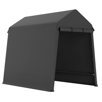 Heavy Duty Outdoor Shed, Portable Storage Shed, With 2 Rolled Up Zipper Doors,Vents Carports