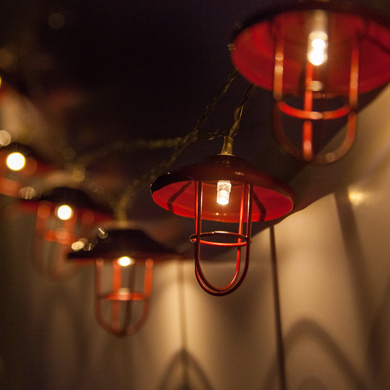 72" 10 Light LED Mini Lantern Cage Lights
