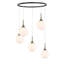 Luminaire suspendu en grappe 5 lumières Ovellette-925382094