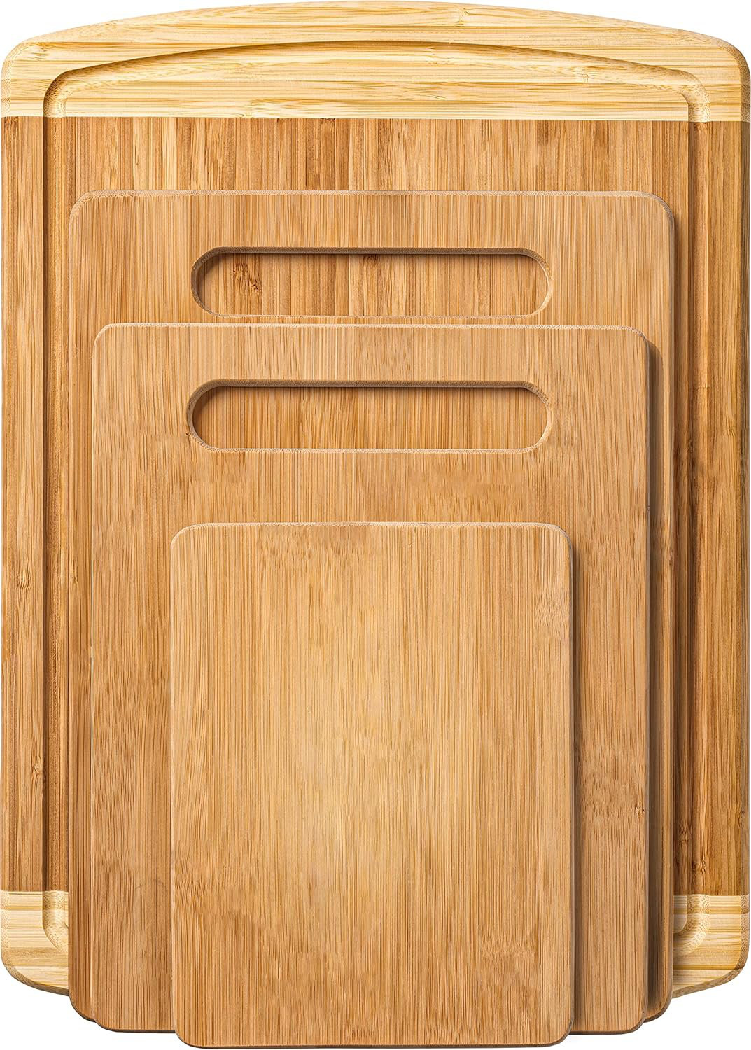 Bambusi Bambüsi 4 Piece Bamboo Cutting Board Set & Reviews | Wayfair