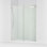 Porte de douche coulissante sans cadre Levity Plus, 77-9 / 16 po H 56-5 / 8 - 59-5 / 8 po L, avec verre transparent de 5/16 po d'épaisseur