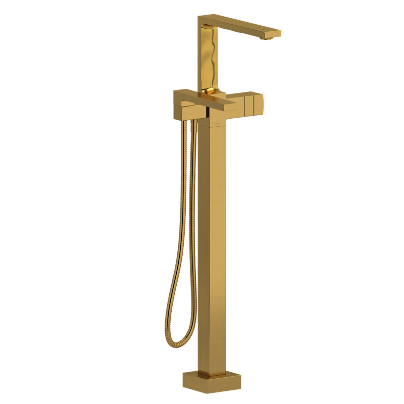 Reflet™ Single Hole Floor Mount Tub Filler Trim, Brushed Gold