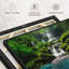 «Forest Waterfall Scene Wall Art»-876696849