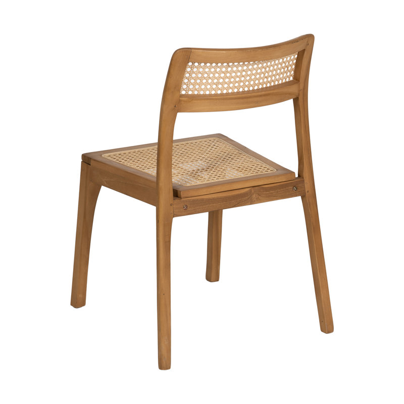 Allmar 44.5cm H Stacking Side Chair, Brown