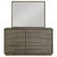 Commode 8 tiroirs Taupe