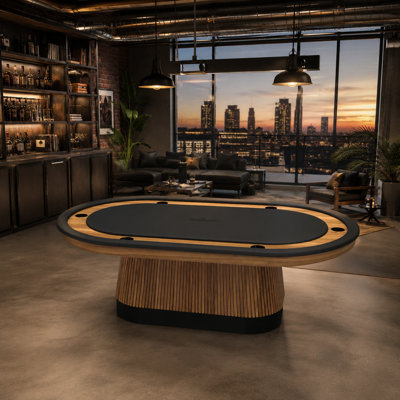 Prohibition Series 80" Texas Hold'em Table