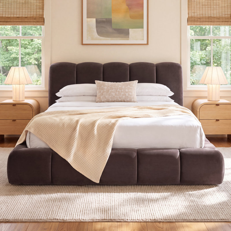 Vandalia BED - MEG ASH - Grey, King, Brown