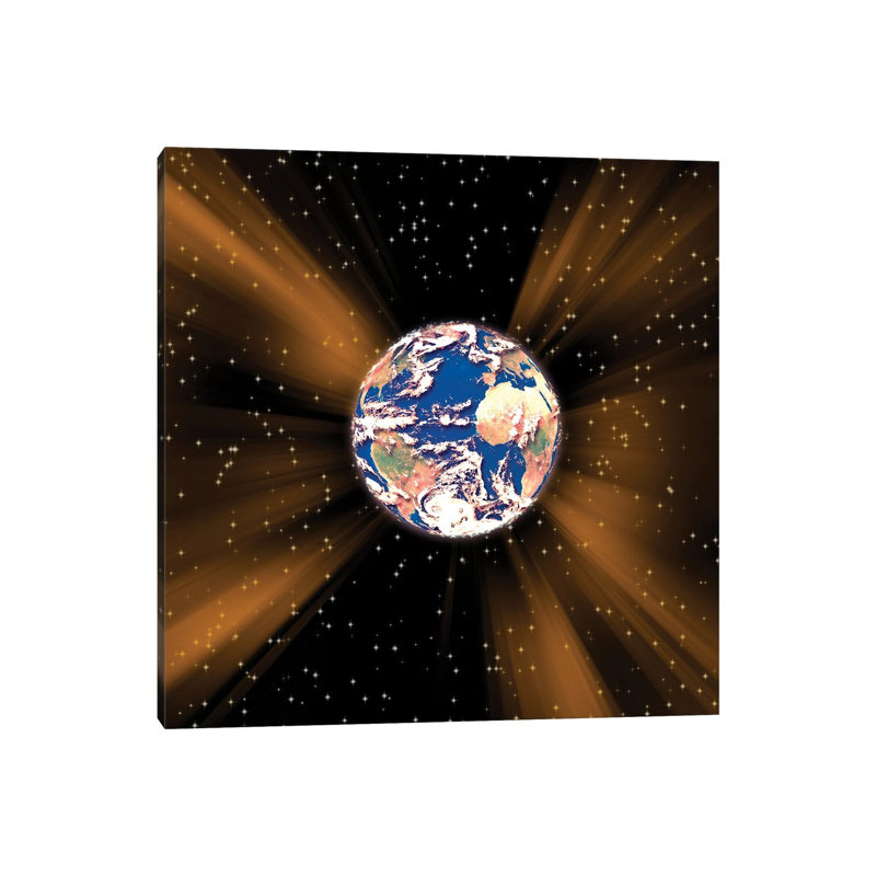 Desertified Earth Burns with Global Warming 1 Piece Wrapped Canvas Wall Art, 30.48 cm H x 30.48 cm W