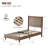 Wooden platform bed with upholstered base-2029263069-2029263070