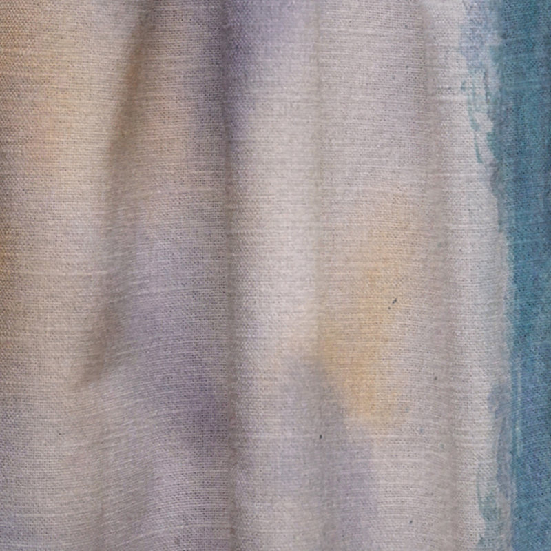 Panneau de rideau simple semi-diaphane avec passe-tringle, L 52 po x L 90 po, Sarcelle