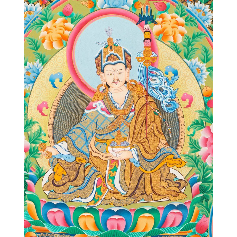 Nyingma Lineage Tree (Brocadeless Thangka)