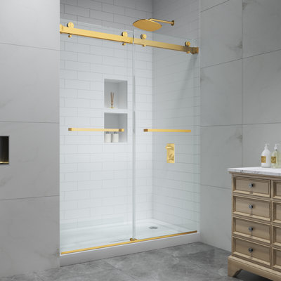 60'' W x 76'' H Door Frameless Shower Door 