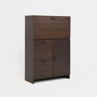 Desk Cabinet, with Storage Drawer & Shelves