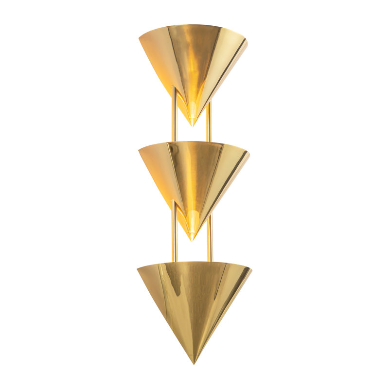Versus 28-in Brass Wall Sconce, Brass