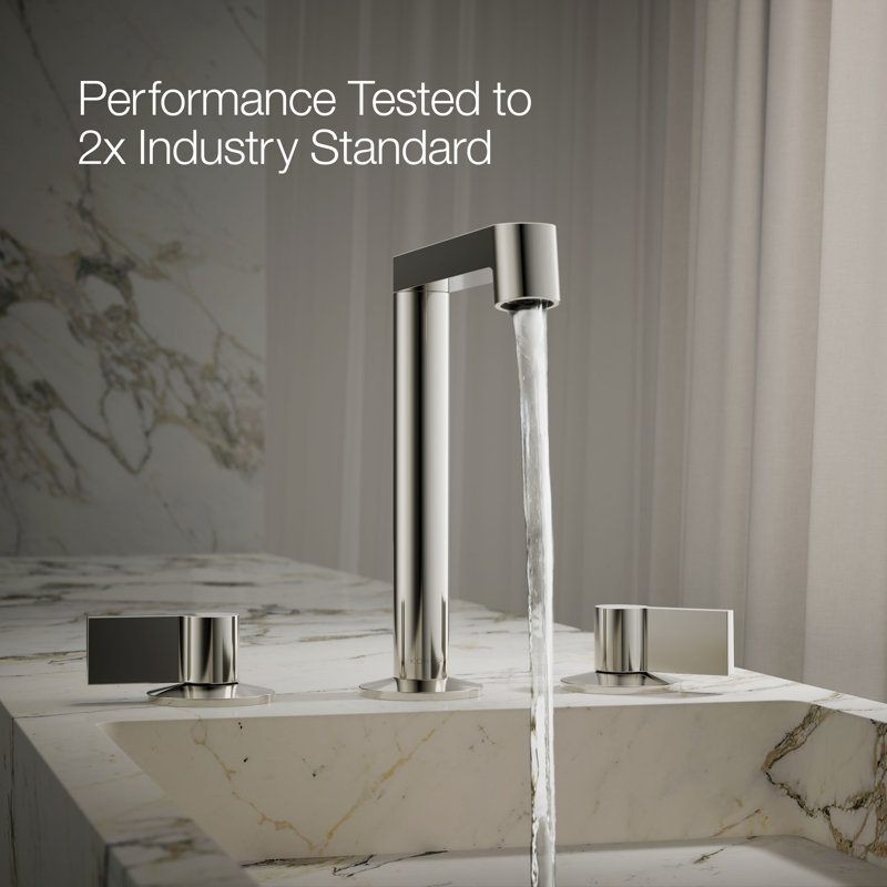 Components Bathroom Sink Handles With Lever Design, Polished Nickel