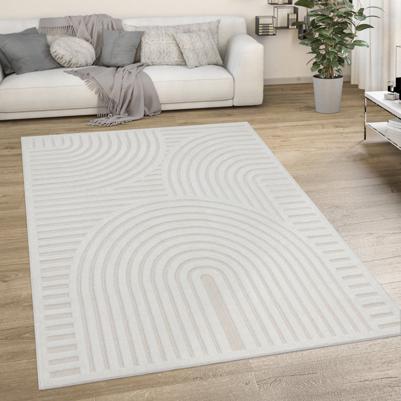 Medjaou Geometric Indoor / Outdoor Area Rug, Rectangular 60 x 100cm