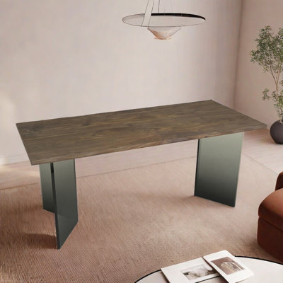 Modern simple solid wood acrylic dining table