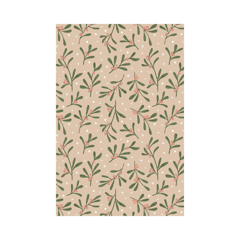 Mistletoe Theme I by Emanuela Carratoni - Wrapped Canvas Gallery-Wrapped Canvas Giclée, 66.04 cm H x 45.72 cm W x 1.91 cm D