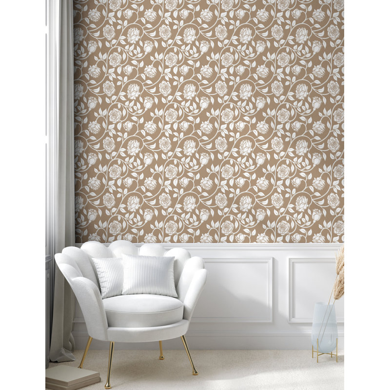 Nomi Roll, L 36 po x l 13 po, Taupe foncé, blanc cassé