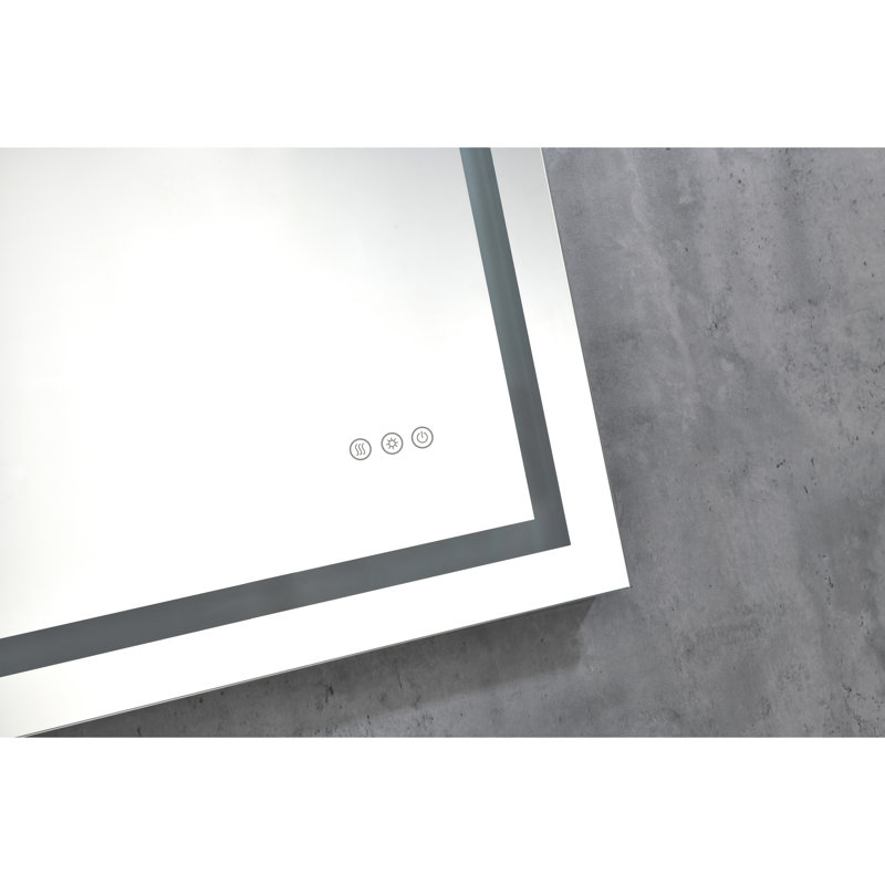Led Wall Mirror 40"x24" Bathroom - Fog, Dimmable, 3 Colours, Memory Feature, Vanity Fog Colour Options, Memory, Mounted