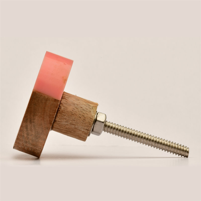 1 1/2" Diameter Circle Knob, Pink