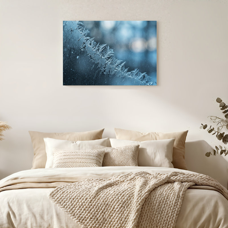 Art mural sur toile Gallery Wrap pour le salon, la chambre à coucher, le bureau ou le vestibule - Décoration murale décorative avec cristal de glace