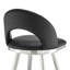 Tabouret de bar ou de bar pivotant Charlotte en similicuir et métal-371545418-371545417