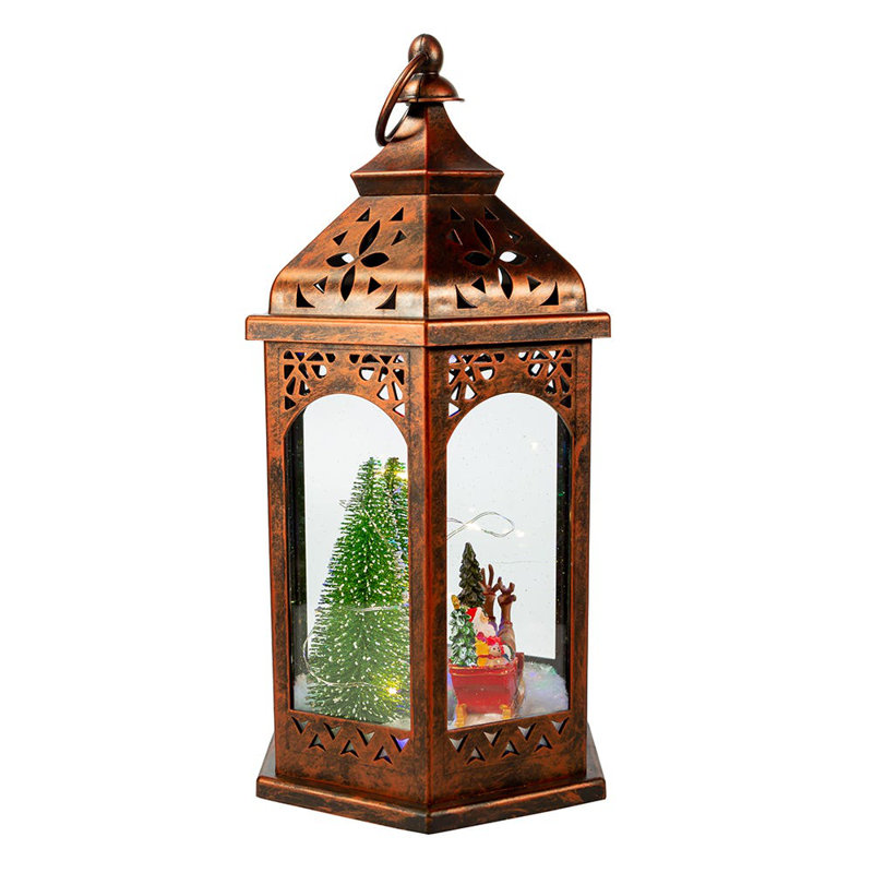 Lanterne avec Père Noël