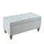 Grey Linen With Legs And Frame - Stable Spacious Storage In Fabric, Fits Various Rooms