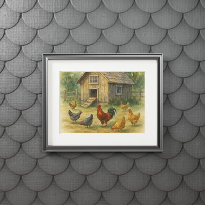 Clinger Single Picture Frame Print