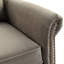 Fauteuil à bascule pivotant à 360 ° avec fauteuil berçant manuel inclinable manuel et inclinable avec dossier réglable pour le salon, brun clair-641846196