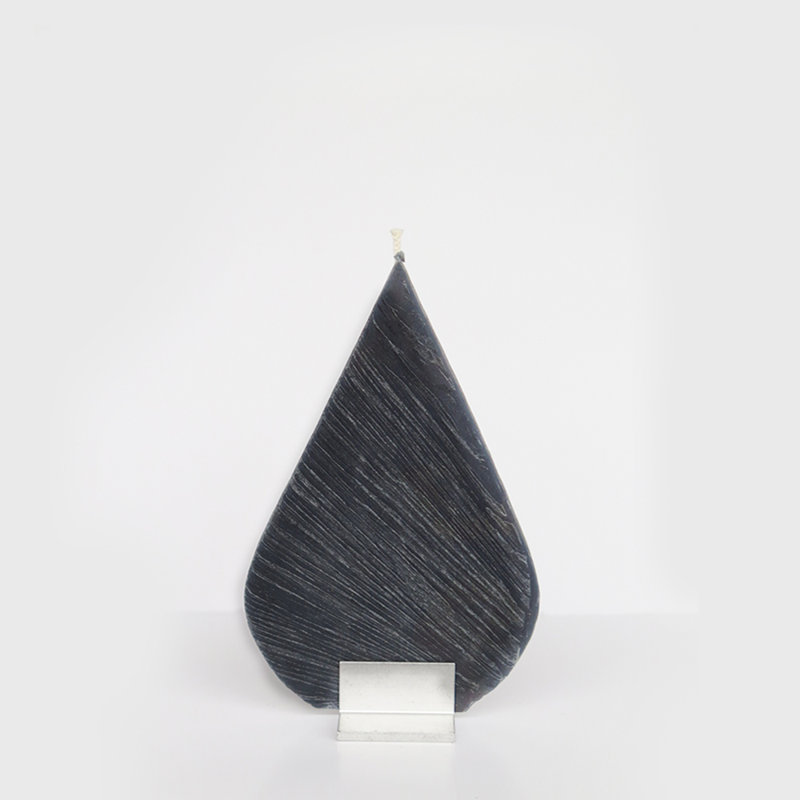 Unscented Designer Candle with Metal Holder