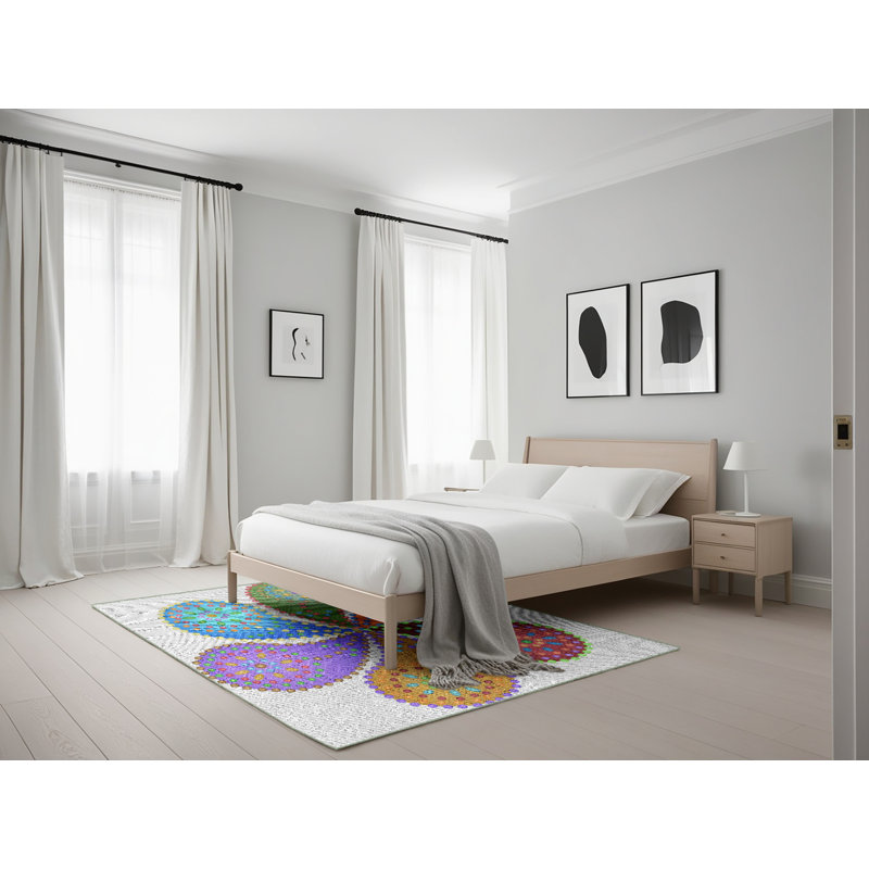 Tapis à motif cachemire Kingsview, Rectangle 5 pi x 7 pi