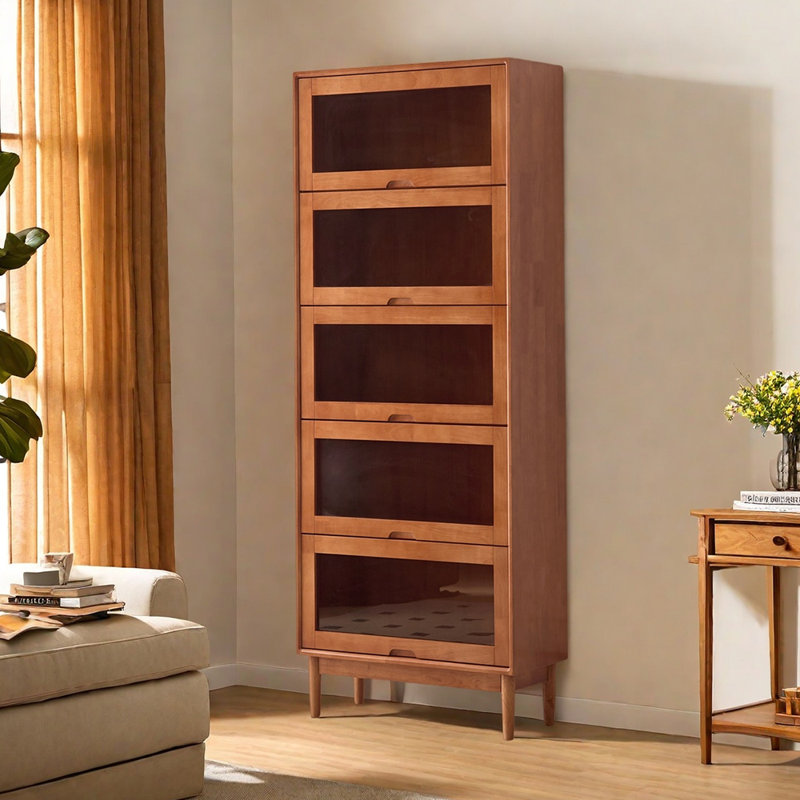 Lyncolle, (5 tablettes) H 73,23 po x l 23,62 po x P 13,78 po, Brun