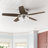 Builder Low Profile 52" 5 - Blade Flush Mount Ceiling Fan with Lights and Pull Chains-56421043
