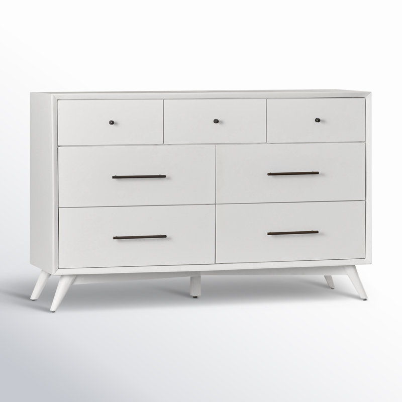 Commode à 7 tiroirs Williams, Blanc