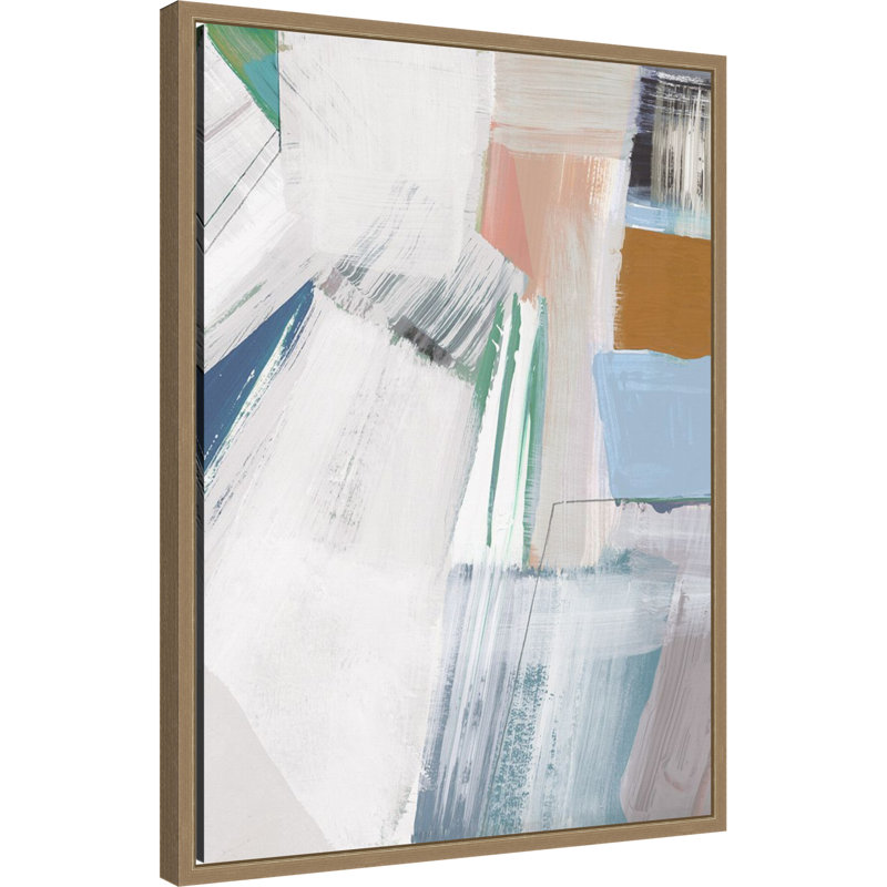 «Buildings No. 2» par Cartissi, reproduction d'art sur toile encadrée, 18 x 24
