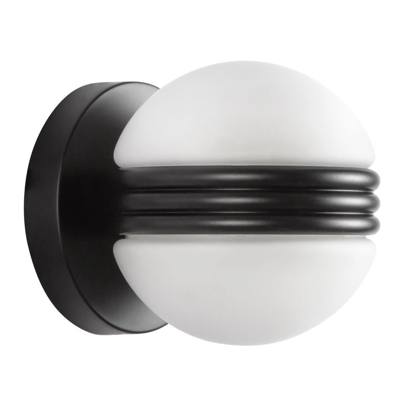Selene 5-in Gold dimmable LED Wall Sconce, Matte Black