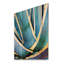 Gros plan sur des feuilles de plante d'agave - reproduction d'art sur bois sans cadre-55671540