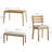 6-piece Solid Wood Dining Table Set