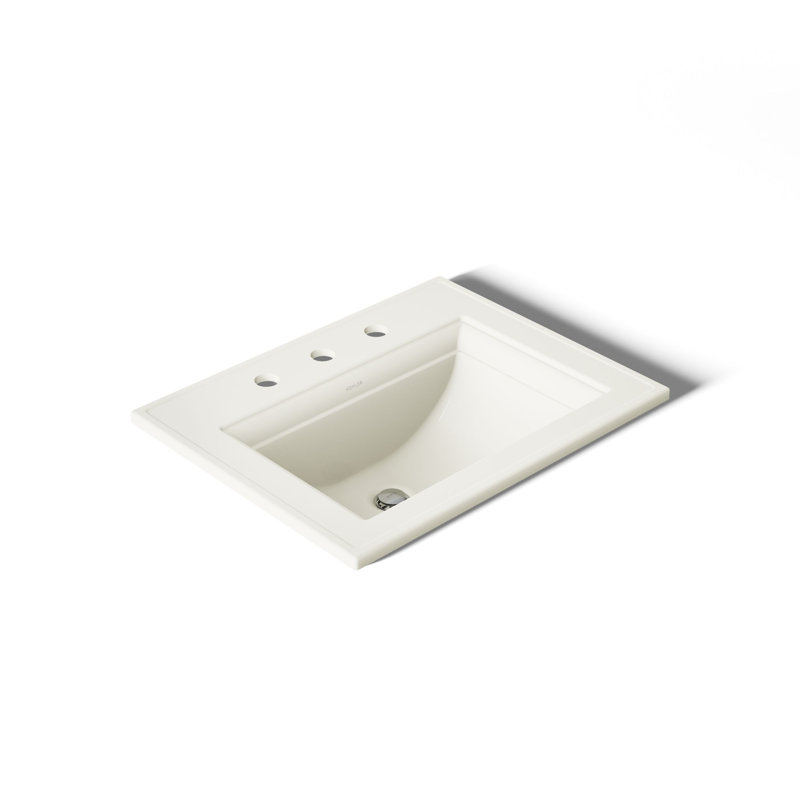 Memoirs® Stately Drop-in Bathroom Sink, Biscuit, 8" Centers