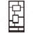 Cappuccino 10-Shelf Open Back Bookcase-1762040157