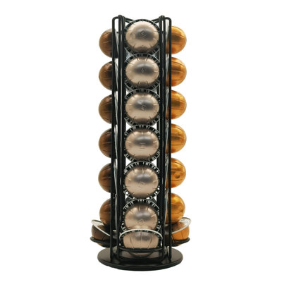 Support à capsules de café pour supports verticaux Nespresso Vertuoline, support à capsules rotatives pouvant contenir 28 dosettes Nespresso Vertuo