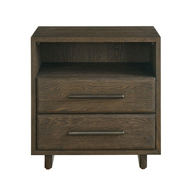Modern 2 - Drawer Nightstand, Brown