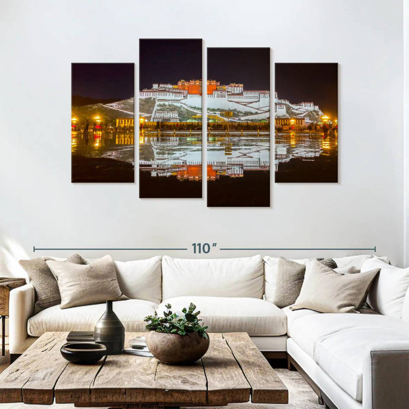 Adella Potala Palace Nighttime, 54" H x 84" W