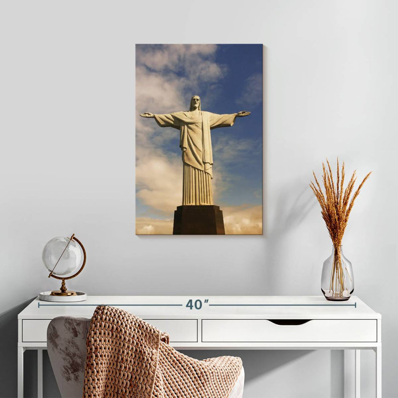 Statue du Christ Rédempteur, Aime, Brésil, H 24 po x l 16 po