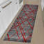 Tapis contemporain abstrait à motif géométrique gris HR-1327877537