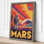 Postcard from Mars Retro - Wrapped Canvas-766842436-766842493