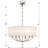 Vann 6 - Light Shaded Drum Chandelier with Crystal Accents