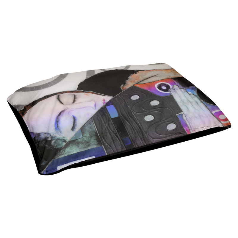Coussin Carlile, Petit (L 29,5 po x l 19,5 po), Rouge / bleu / noir